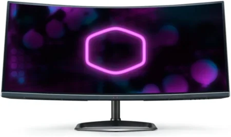 MONITOR 34″ COOLER MASTER CMI-GM34-CWQ2-US LCD/CURVO/UWQHD 3440X1440/HDMI/DP/USB-C/USB-A/COLOR NEGRO