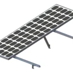 Montaje De Panel Solar Epcom Riel "8" De 2700Mm P/ Modulos Con Espesor De 35Mm, Velocidad De Viento Max 136Km/H, Vektor8R2700