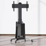 Montaje De Piso Movil Para Pantallas 55"-80" Epcom G85Nb/Ajustable Motorizado/1.20M-1.50M