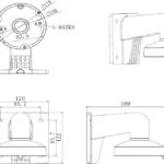 Montaje De Pared Para Camaras Domo IP Hikvision Ds-1272Zj-120