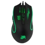 Mouse Gamer Balam Rush Laser Survivor Br-929691, 2400Dpi/6Botones/LED 4 Colores/1.8 M/USB/Negro