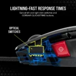 Mouse Alambrico Gamer Corsair M65 Rgb Ultra, 26000Dpi/8 Botones/Optico/Color Negro, Ch-9309411-Na2