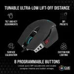 MOUSE INALAMBRICO GAMER CORSAIR M65 RGB CH-9319411-NA2 26000DPI/NEGRO/RF + BLUETOOTH