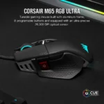 Mouse Inalambrico Gamer Corsair M65 Rgb Ultra Wireless, 26000Dpi/8 Botones/Optico/Color Blanco, Ch-9319511-Na2