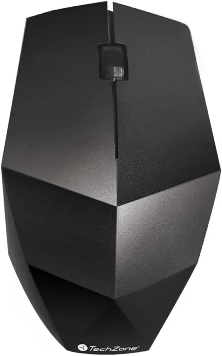 MOUSE INALAMBRICO TECHZONE TZ18MOUINAMP-NG, 1600DPI/4 BOTONES/LASER/USB/COLOR NEGRO