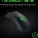 MOUSE INALAMBRICO GAMER DEATHADDER V3 PRO RAZER RZ01-04630100-R3U1 30,000 DPI/5 BOTONES/ULTRA LIGERO/COLOR NEGRO