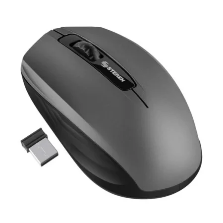 Mouse Inalambrico Optico RF Steren Com-5714Gr 1200Dpi/3 Botones/USB/Gris