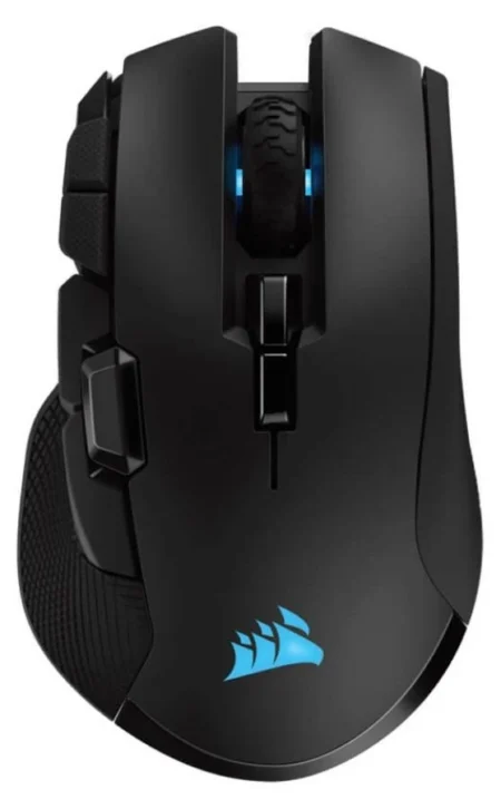 Mouse Inalambrico Gamer Corsair Ironclaw Rgb Ch-9317011-Na, RF,18.000Dpi/10 Botones, Color Negro