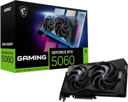 T/Video MSI Geforce Rtx 5060 8G Gaming Trio Oc Geforce/8Gb Gddr7/PCI-E 5X16/HDMI/DP/Color Negro