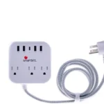 Barra Multicontacto Smartbitt Sbss-B3-5U 3 Contactos/1X USB-C/4X USB-A/5V/3A/Color Blanco