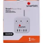 Barra Multicontacto Smartbitt Sbss-B3-5U 3 Contactos/1X USB-C/4X USB-A/5V/3A/Color Blanco