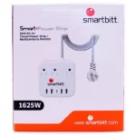 Barra Multicontacto Smartbitt Sbss-B3-5U 3 Contactos/1X USB-C/4X USB-A/5V/3A/Color Blanco