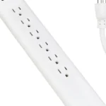 Multicontacto Steren 905-215/6 Salidas Verticales/Cable Extra Largo De 2.5M/Color Negro