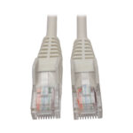 Cable Ethernet (Utp) Tripp-Lite N001-005-Wh, 1,52 M, Moldeado Snagless Cat5E 350 Mhz (RJ45 M/M), PoE - Blanco, 1.52 M 5 Pies