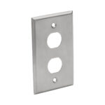 Placa Frontal De Ancho Sencillo De 2 Puertos Tripp-Lite N206-Fp02-Ind, Plata, Acero Inoxidable