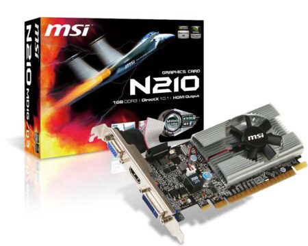 T/Video MSI N210-Md1G/D3 Geforce 210 1Gb/Ddr3/64Bit/Pcie2.0/DVI/HDMI/VGA