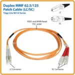 Cable Patch - Tripp Lite, Modelo N316-10M, Cable Patch De Fibra Dúplex Multimodo 62.5Μm / 125Μm (Lc/Sc), 10 M [33 Pies]