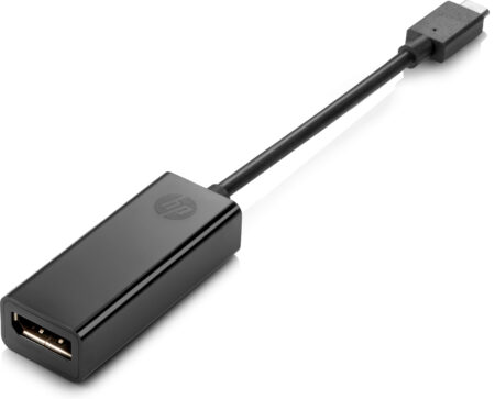 HP USB Type-C to DisplayPort Adapter adaptador gráfico USB Negro