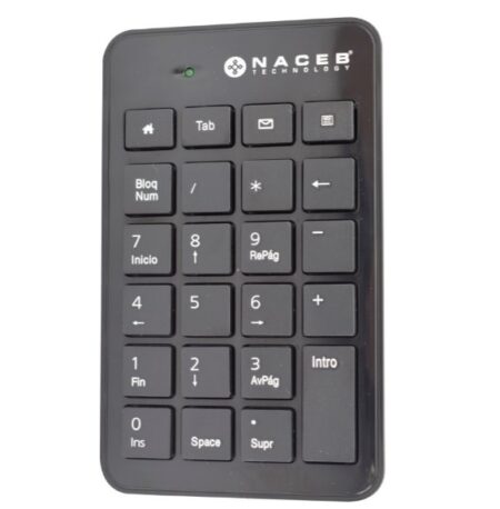 Teclado Numérico Naceb Technology Na-0104, Numérico, Negro