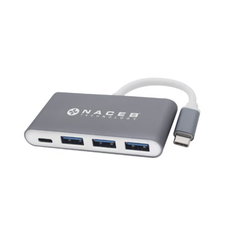 Adaptador Naceb Hub Tipo C A Usb 3.0 Na-0112