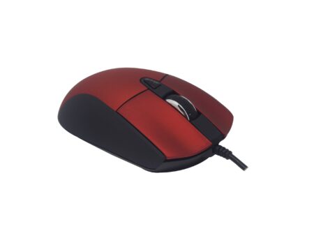 Mouse Naceb Technology Na-0115R, Rojo, 6 Botones, Alámbrico, Óptico, 800 – 2400 Dpi