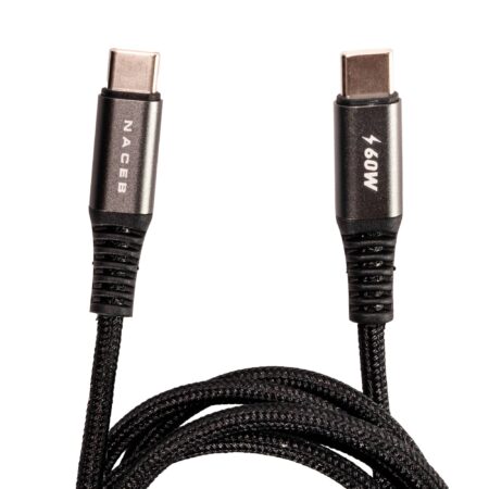 Naceb Cable Tipo-C AC 60W 1M Na-0140