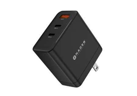Naceb Cargador De Pared Gan USB-A + USB-C + USB-C 65W