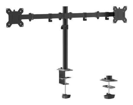 Brazo Para Dos Monitores Naceb (Na-0211), Brazo Para Dos Monitores Na-0211 Negro Ds1703Be Modelo: Na-0211