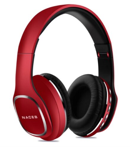 Diadema Bluetooh Cetus Naceb Technology Na-0307R, Rojo, Bluetooth