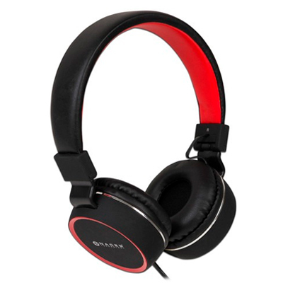 Diadema Naceb Technology Na-0310R, Rojo, 3.5 Mm, 1.2 M, 110 Db +- 3Db