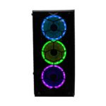 Gabinete Gamer Naceb Hydra Na-0602 Cristal Templado/Ventana/Rgb/Full-Tower/ATX/Negro