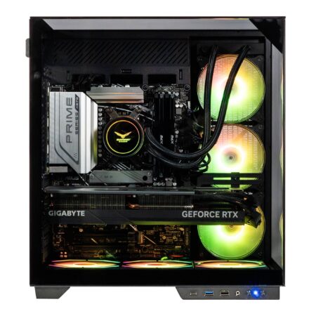 Gabinete Gamer Itx, Microatx, ATX Cristal Templado ,3 Frontales, 1 Posterior Argb,USB 3.0 X1, USB C X1, USB 1.1 X1 HD Audio X 1 Na-0639