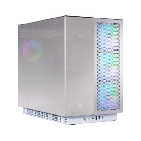 Naceb Gabinete Gamer Full ATX, ATX, Mitx, It Aluminio Y Cristal Templado 3 Frontales, 1 Posterior Argb USB 3.0 X2, USB C X1 HD Audio / Micrófono X1 Na-0640
