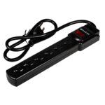 NACEB BARRA MULTICONTACTOS 6 SOCKET CON SWITCH NA-0706