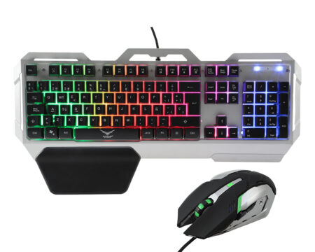 Kit De Teclado Y Mouse Gaming Naceb Technology Na-0911 – USB, Negro