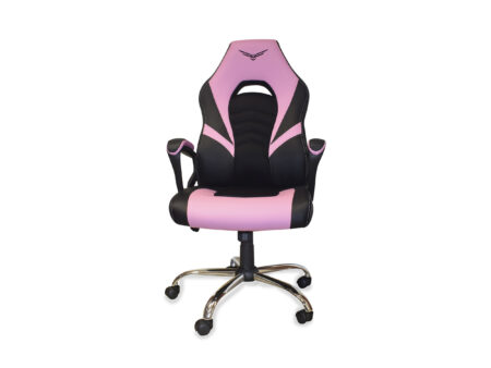 SILLA GAMER NACEB NA-0935RS TITAN NEGRO/ROSA SEMIRECLINABLE,POLIURETANO + NYLON, HASTA 120KG