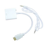 Convertidor HDMI/VGA Naceb Technology, HDMI, VGA, Macho/Hembra, Color Blanco