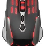 Mouse Gaming Naceb Technology Na-630 Alambrico/Izquierdo/USB/Negro, Plata