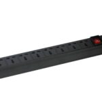 Barra Multicontacto Dahua Zzm10/Pdu(8 Usa 250)/8 Contactos/Color Negro/Na+C1C11:G21