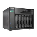 Servidor NAS Asustor As6706T Lockerstor 6/6 Bahias/132Tb/Intel Celeron N5105 2Ghz/USB 3.2/Color Negro