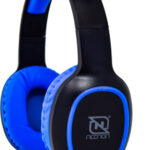 Audifonos Over-Ear Bluetooth Nbh-04 Pro Alta Potencia Radio Fm Micro SD 3.5Mml Manos Libres Negro/Azul