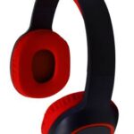 Audifonos Over-Ear Bluetooth Nbh-04 Pro Alta Potencia Radio Fm Micro SD 3.5Mml Manos Libres Negro/Rojo