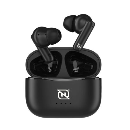 Audifonos In-Ear Ntws-103 Bluetooth 5.3 Tws Super Bass Manos Libres Hasta 5 Hrs De Duración, 4 Indicadores De Carga En Dock, Negro