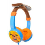 Audifonos On-Ear Alambricos Kids Volumen Seguro A 95Db 3.5 Mml Salida Audio 3.5Mml Hipoalargenico No Toxico Puppy Azul