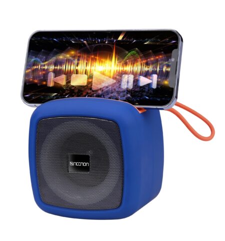 Bocina Portatil Necnon Nb-09/Bluetooth 5.1/Micro USB/Aux 3.5Mm/Rojo/Nbbsn903Rg