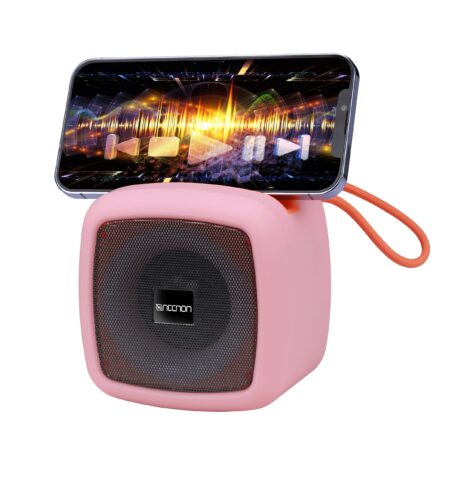 Bocina Portatil Necnon Nb-09/Bluetooth 5.1/Micro USB/Aux 3.5Mm/Rosa/Nbbsn904Rg