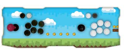 Consola Necnon Arcade Nca-6084 Pro/Dos Jugadores+2 Rc WiFi/2Gb RAM/64Gb Almacenamiento/Bocina 3W 12V Retroiluminado/Incluye Juegos N64/Modelo Aventura/Nbca60Ad3D