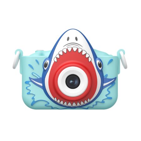 Camara Digital Infantil Necnon Ncd-Kids2 Tiburon Jawsie 40Mp/IPS/2″/4X Zoom/Flash Fotos Y Videos 30Fps HD/Nbckn403Tb