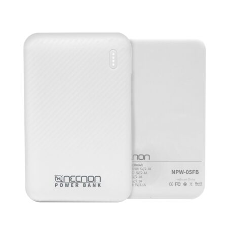 Powerbank Npw-05Fb Necnon 5000Mah Carga 2.1A 1 A 2 Cargas –