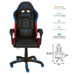Silla Gamer Necnon Rgb Nsg-Rgb1/Inclinacion 145°/Clase 4/140-150Kg/Cojin Lumbar-Cabeza/Negro-Rosa/Nbsgr133Rg